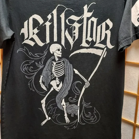 🖤💀 Killstar Danse Macabre Grim Reaper Shirt Unisex Mens XL - Picture 2 of 5